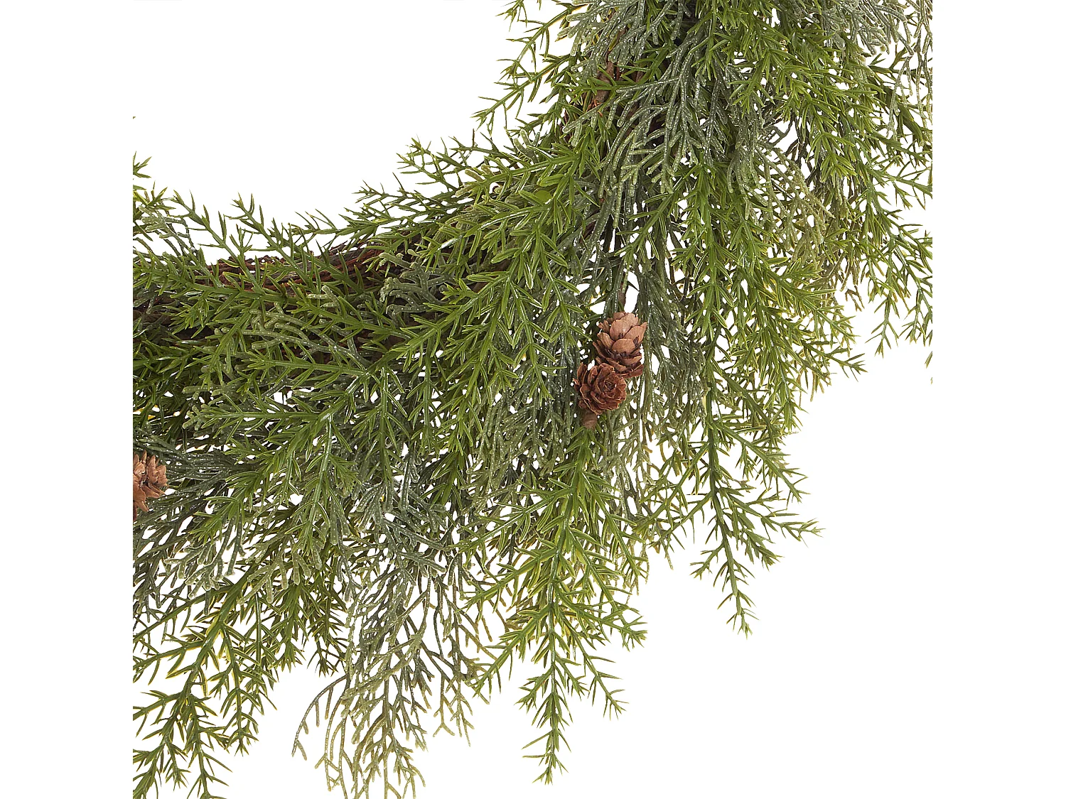 Couronne de Noël PANRUN Vert 70 cm