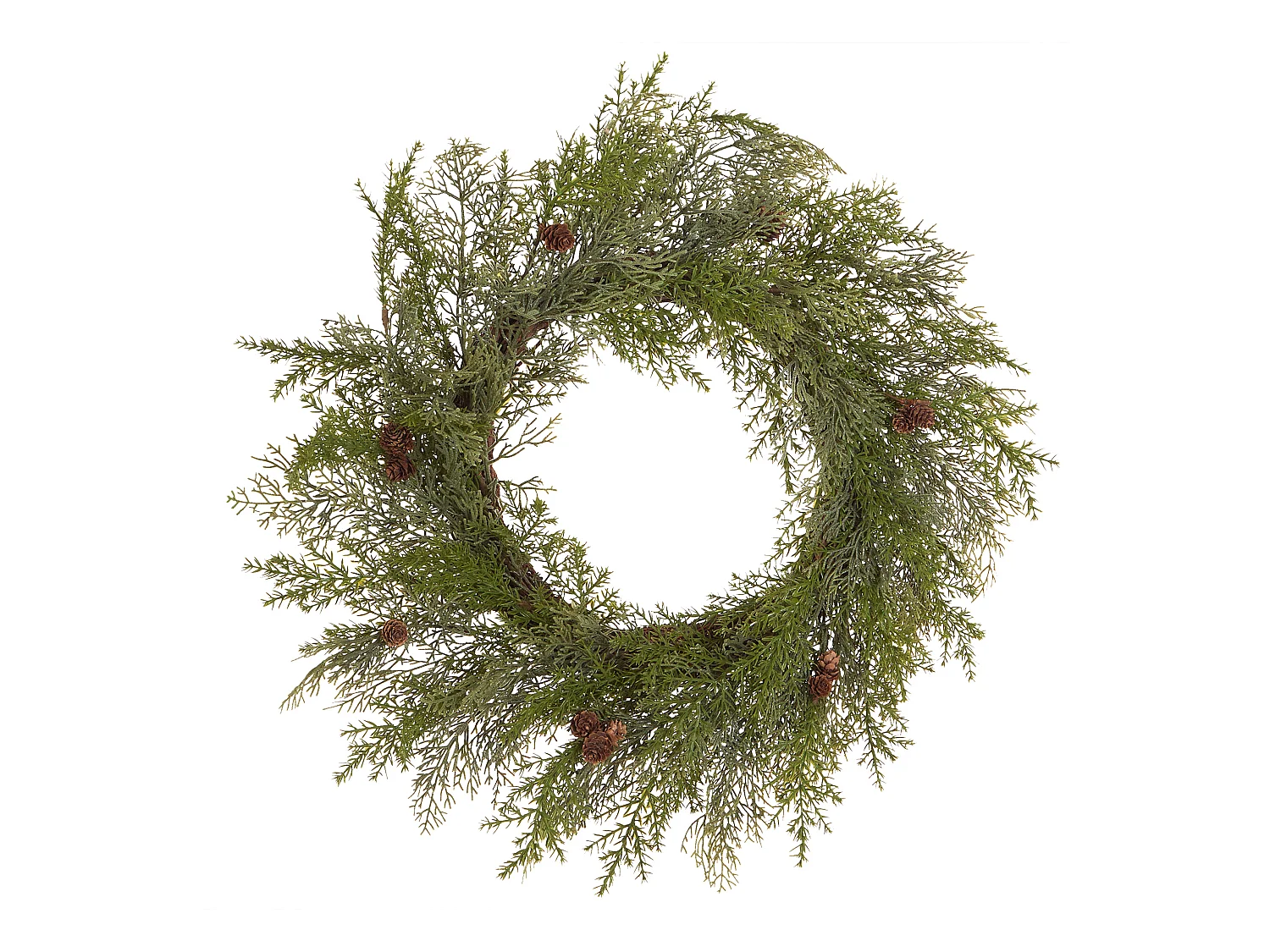 Couronne de Noël PANRUN Vert 70 cm