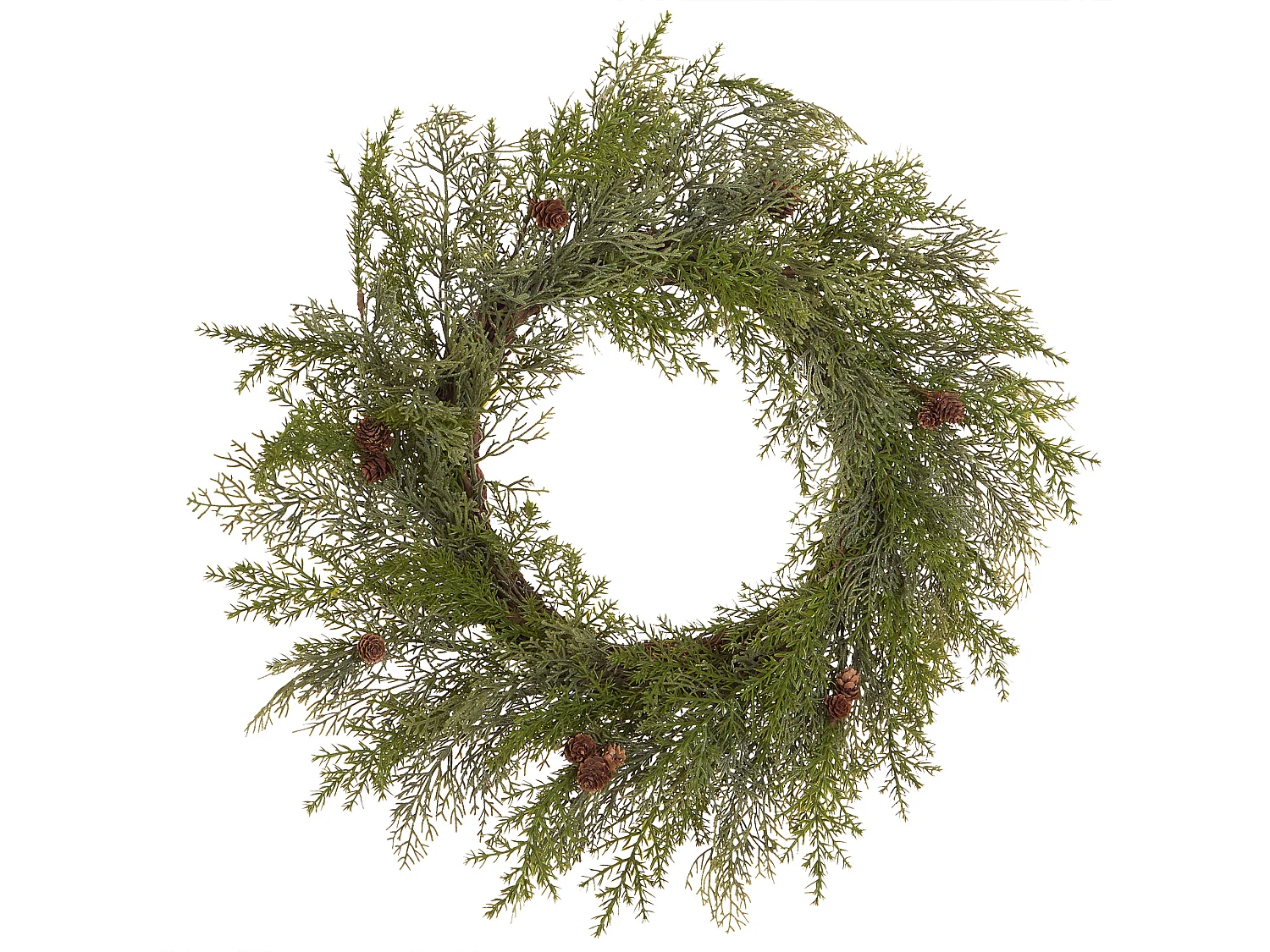 Couronne de Noël PANRUN Vert 70 cm