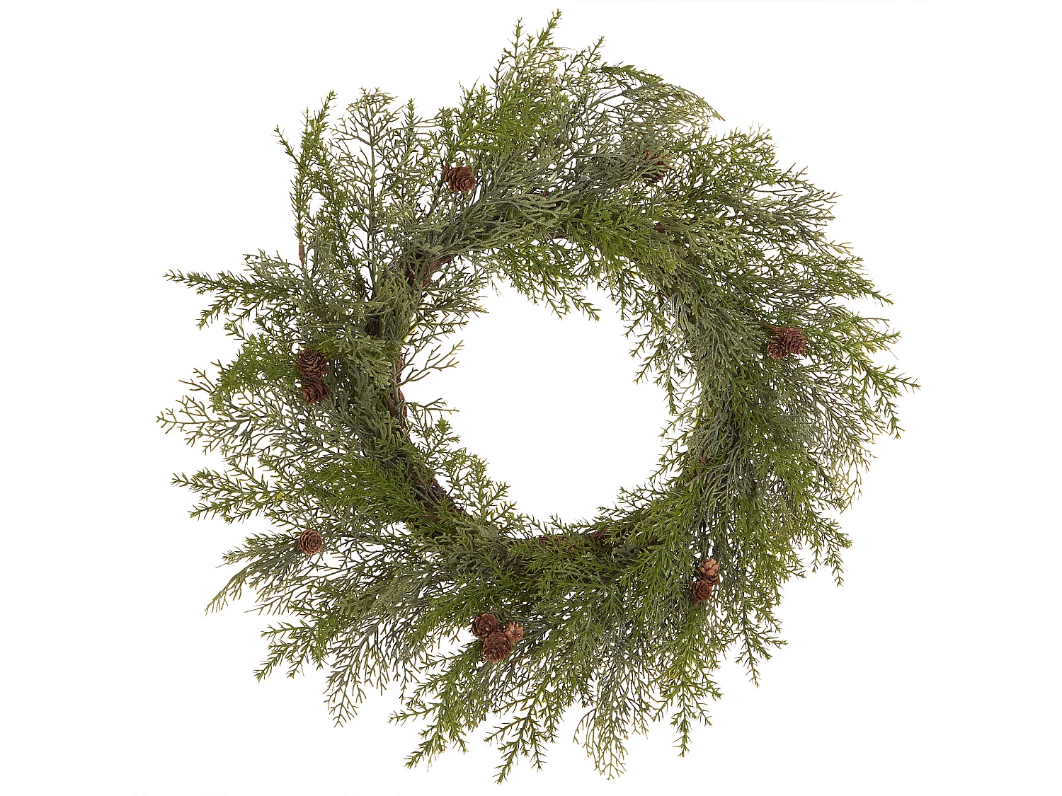 Couronne de Noël PANRUN Vert 70 cm