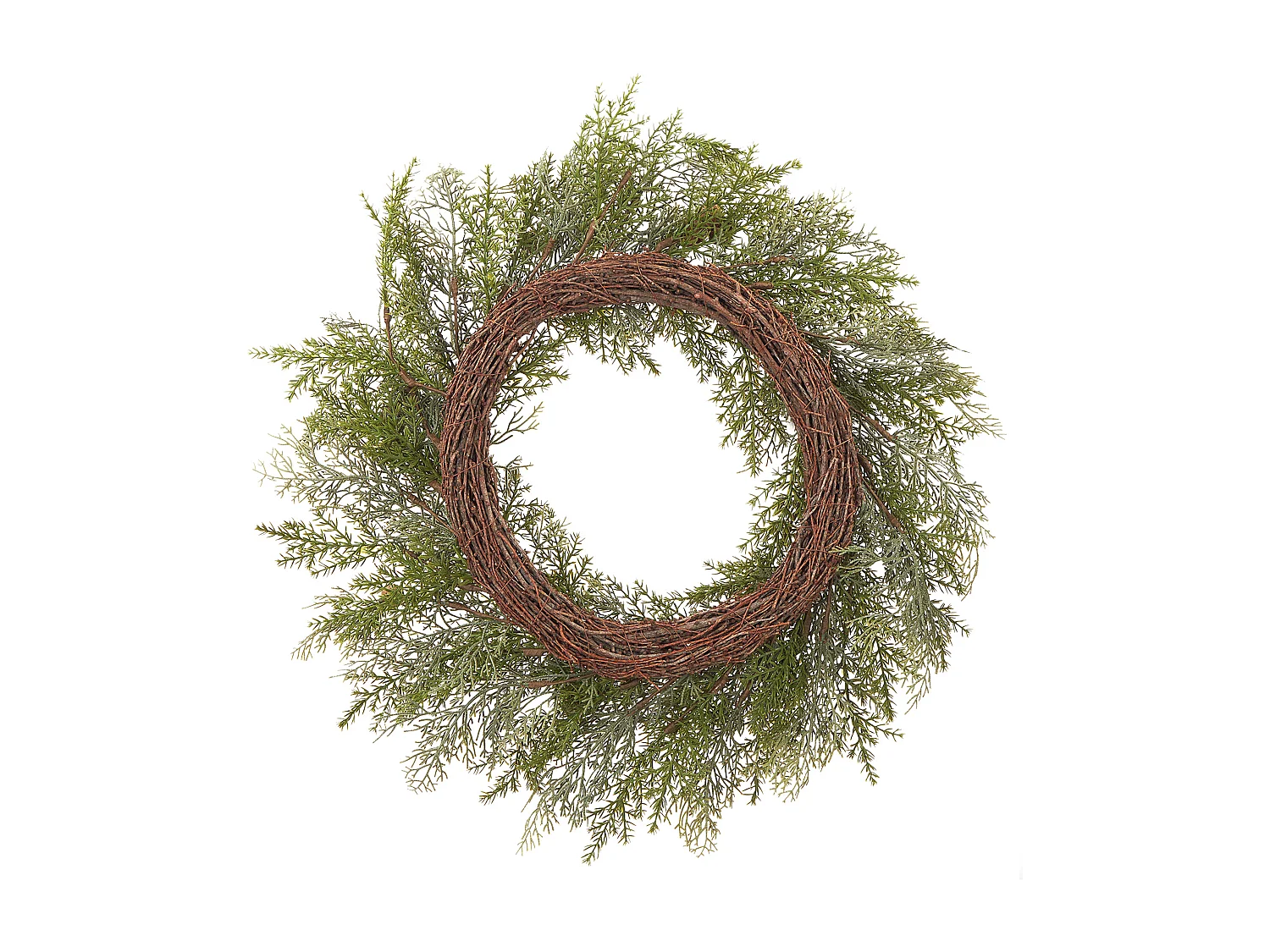 Couronne de Noël PANRUN Vert 70 cm