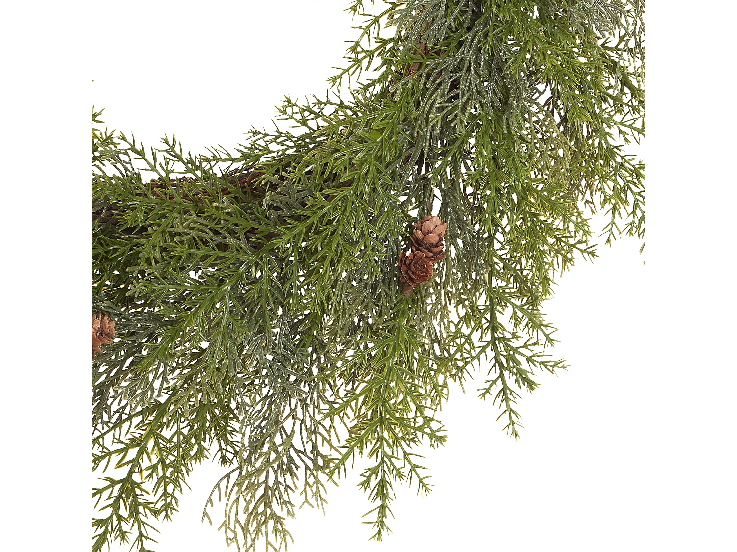 Couronne de Noël PANRUN Vert 70 cm