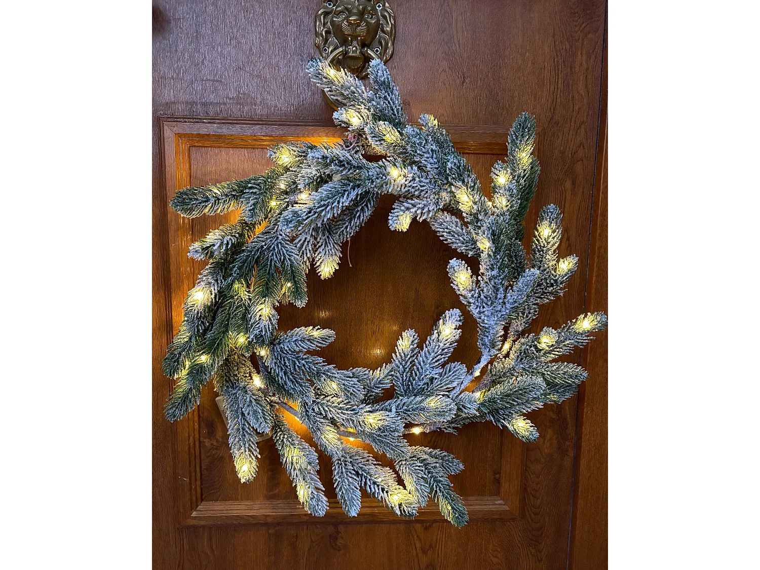 Couronne LED décorative ø 45 cm verte ALBINI