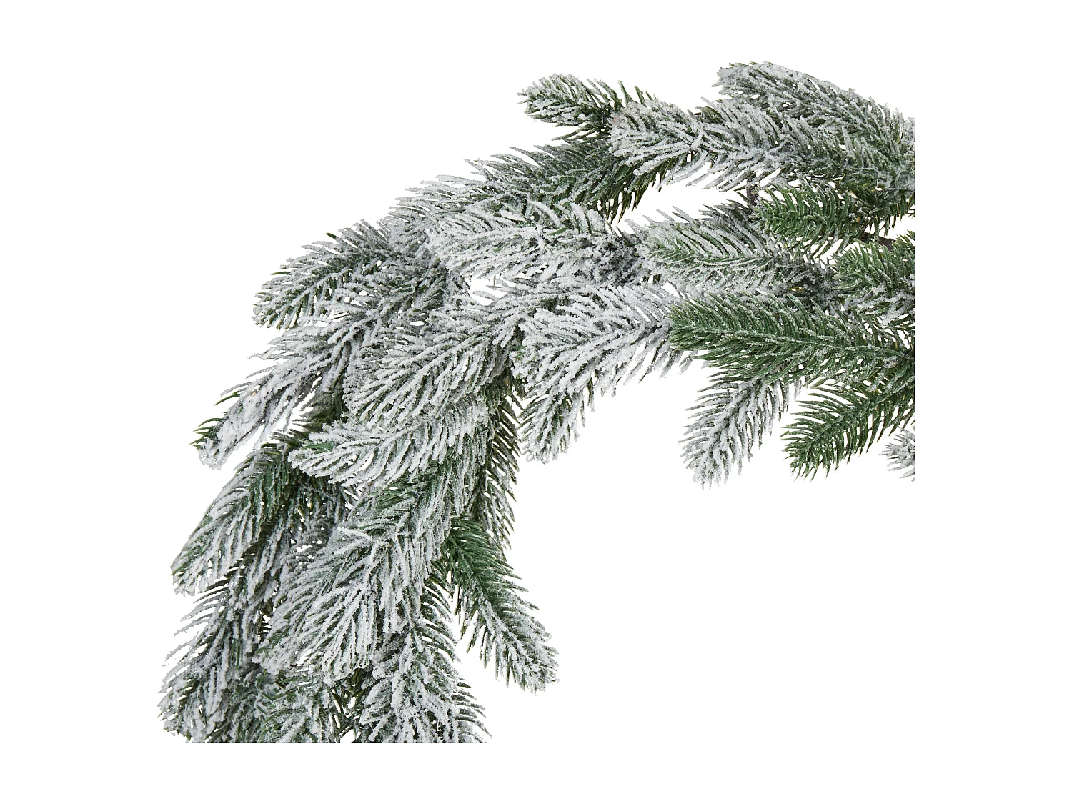 Couronne de Noël enneigée LED ALBINI Vert 45 cm