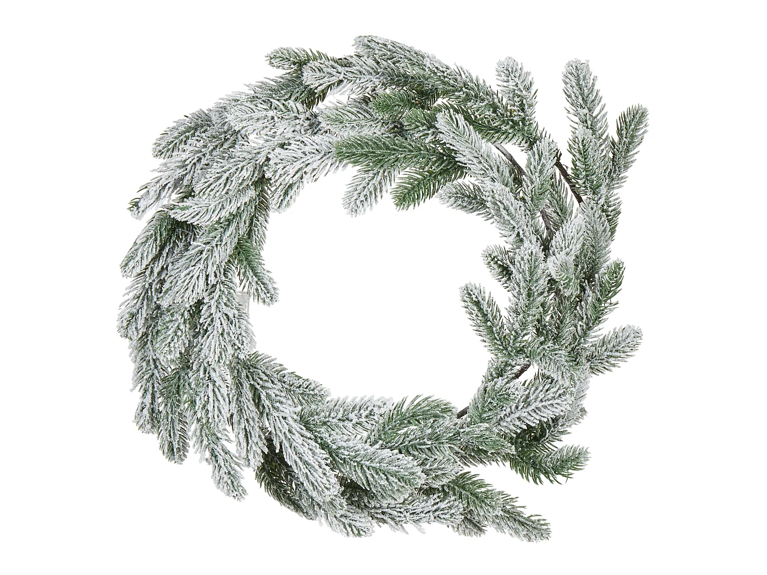 Snowy Christmas Wreath LED ALBINI Green 45 cm