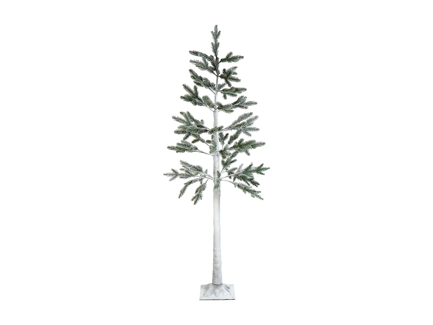 Árvore decorativa de Natal com LED para exterior branca 180 cm ALBIONI