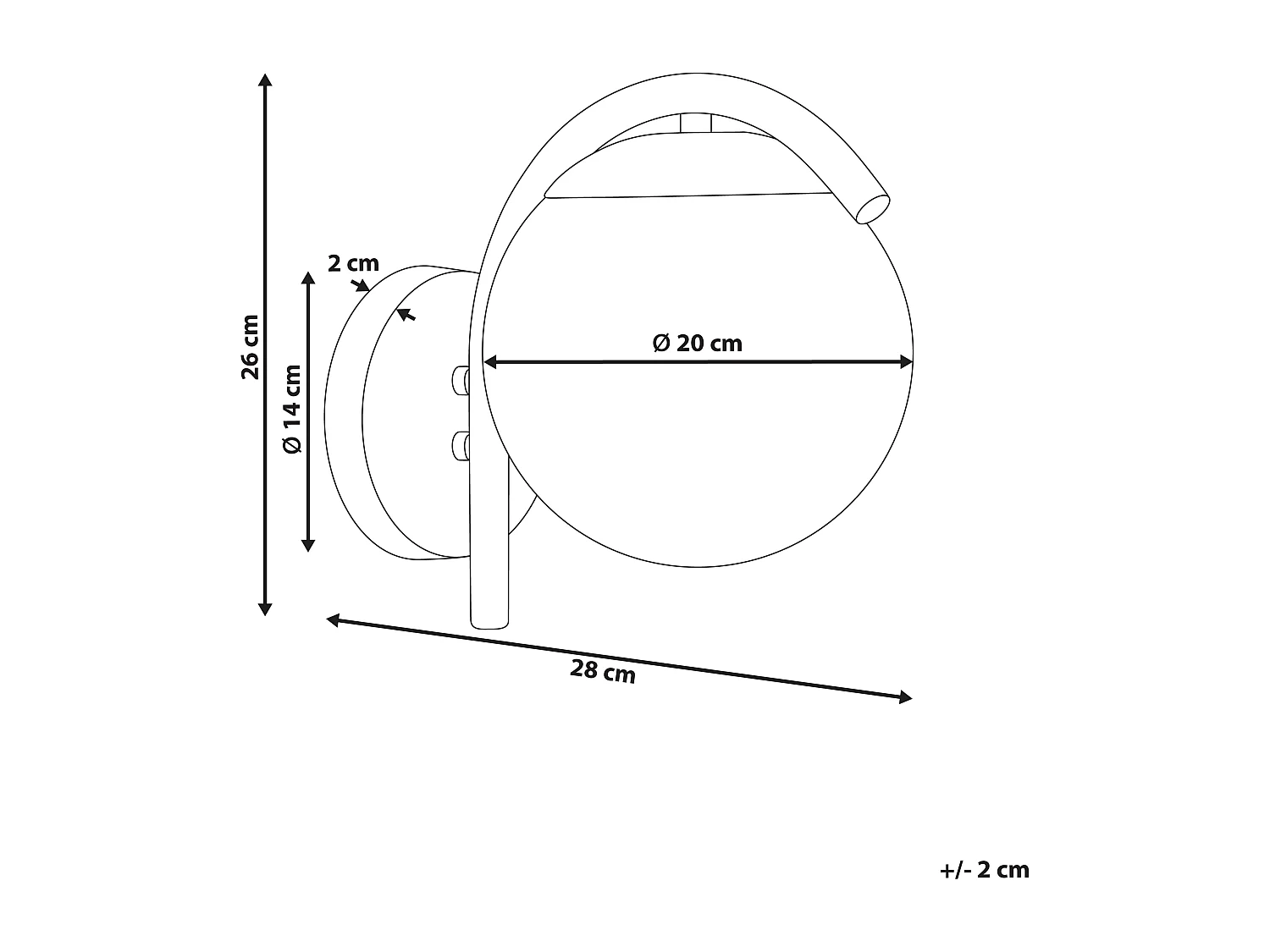 Lampe murale pour l'extérieur KULSI Noir