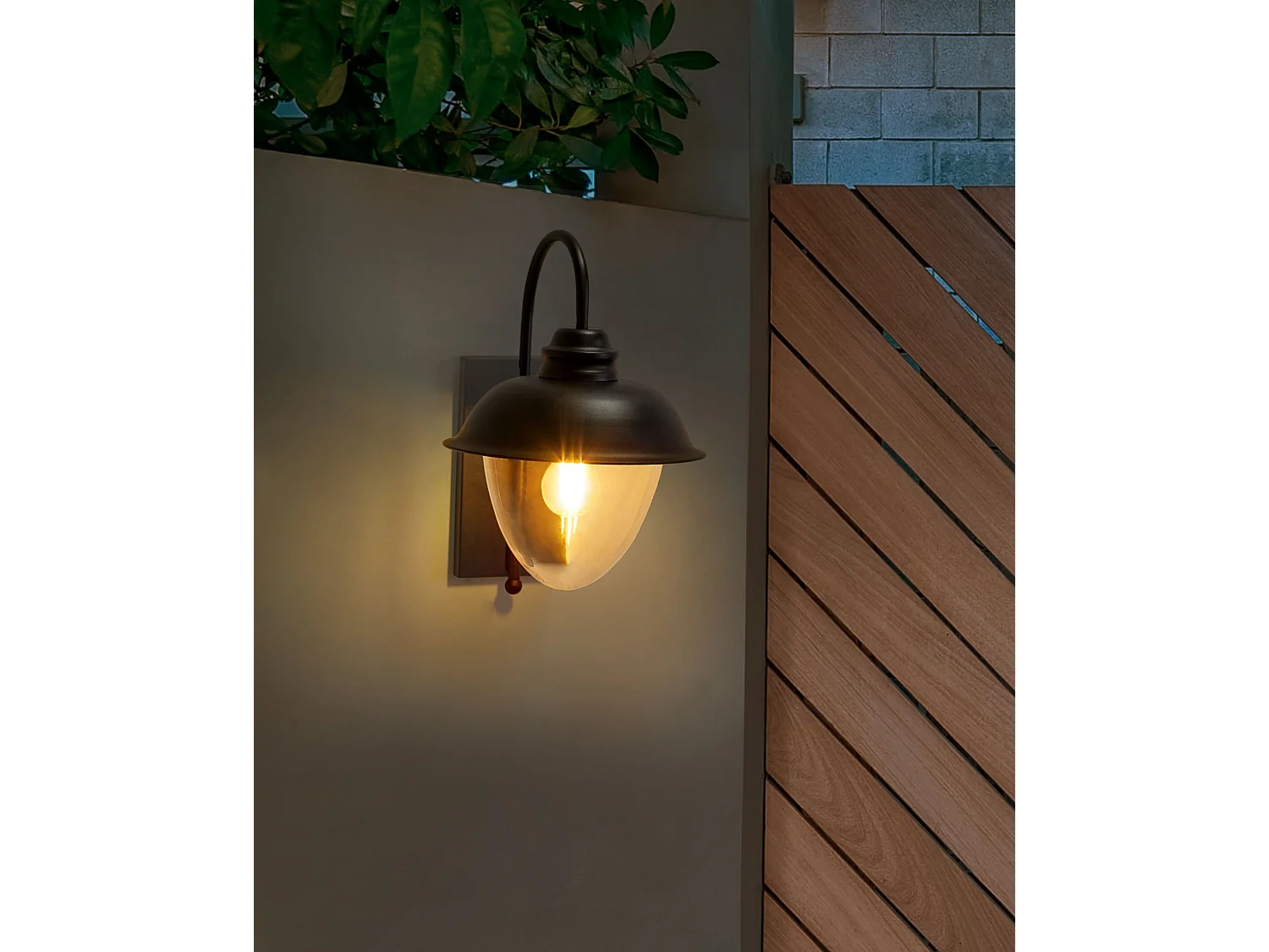 Outdoor wandlamp BANKA Zwart