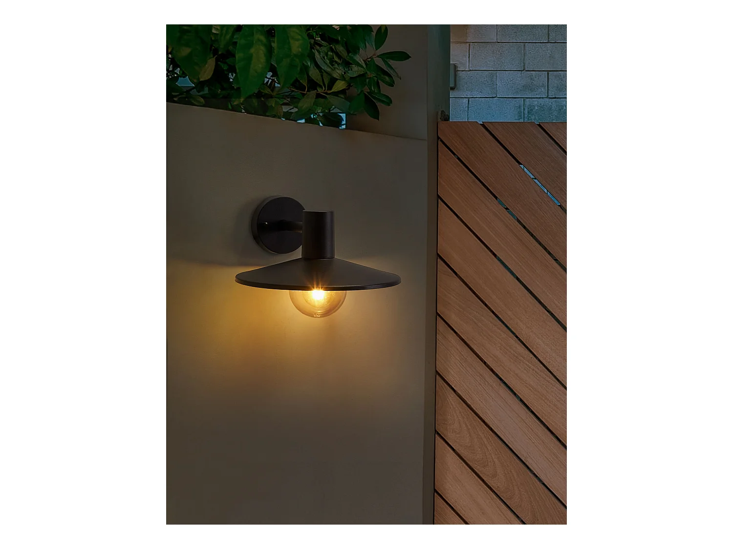 Aussenwandleuchte BARALIA Schwarz