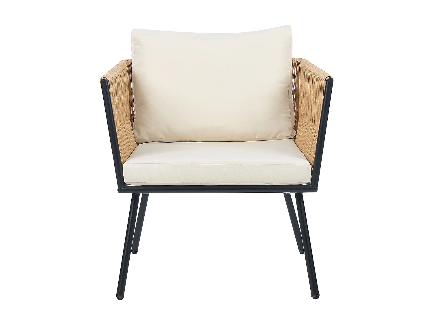 Ensemble pour bistro avec coussins GARGANO Naturel