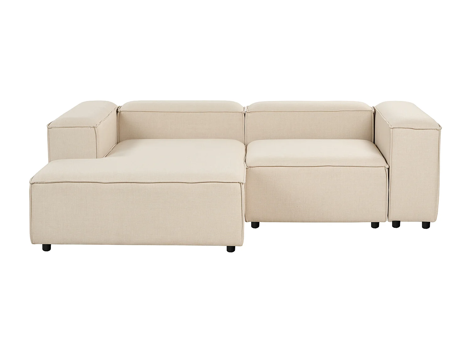Modul Ecksofa ARDAL Stoff Beige 3-Sitzer rechtsseitig