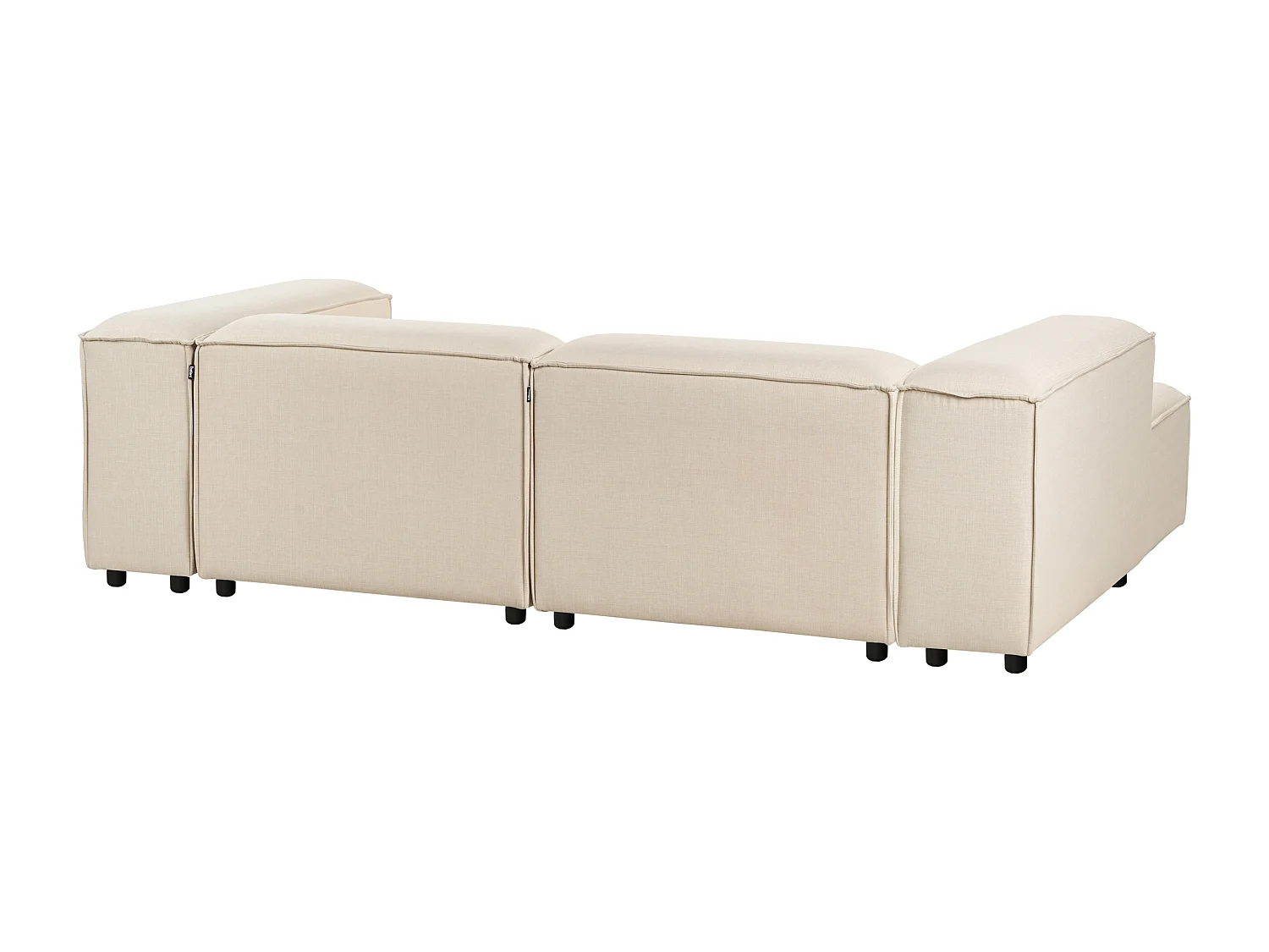 Modul Ecksofa ARDAL Stoff Beige 3-Sitzer rechtsseitig