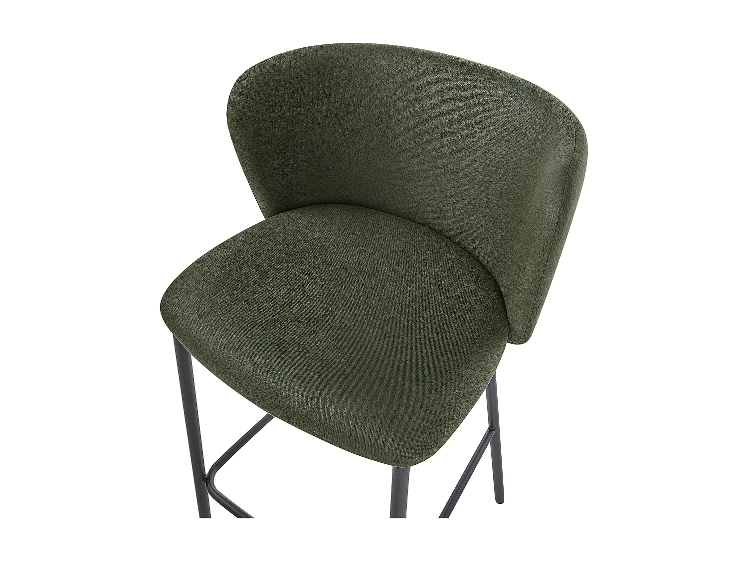 Lot de 2 chaises de bar MINA Vert foncé