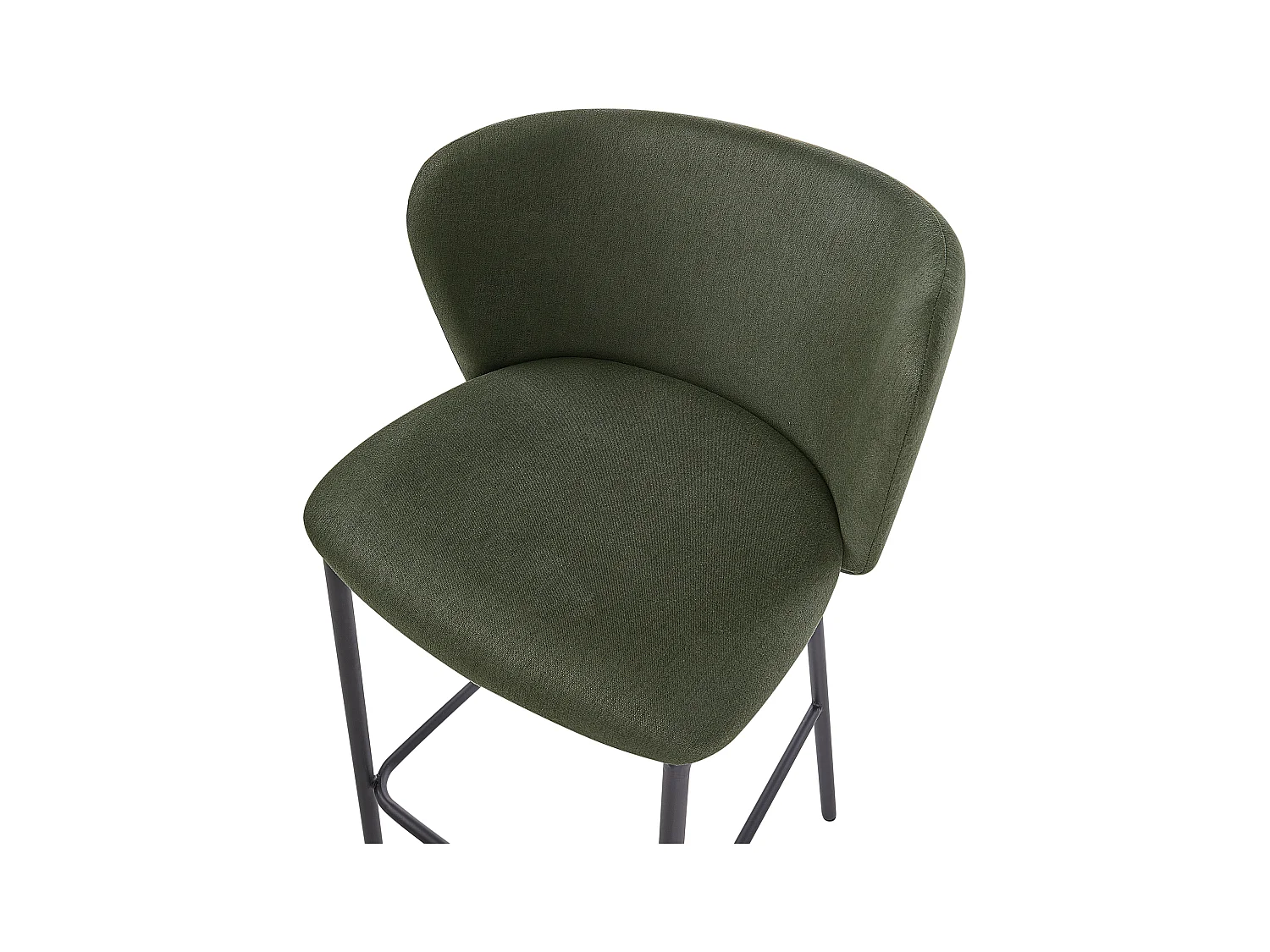 Lot de 2 chaises de bar MINA Vert foncé