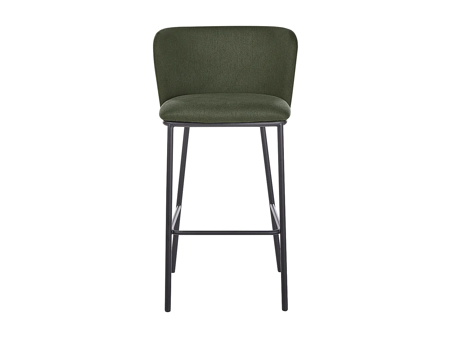 Lot de 2 chaises de bar MINA Vert foncé
