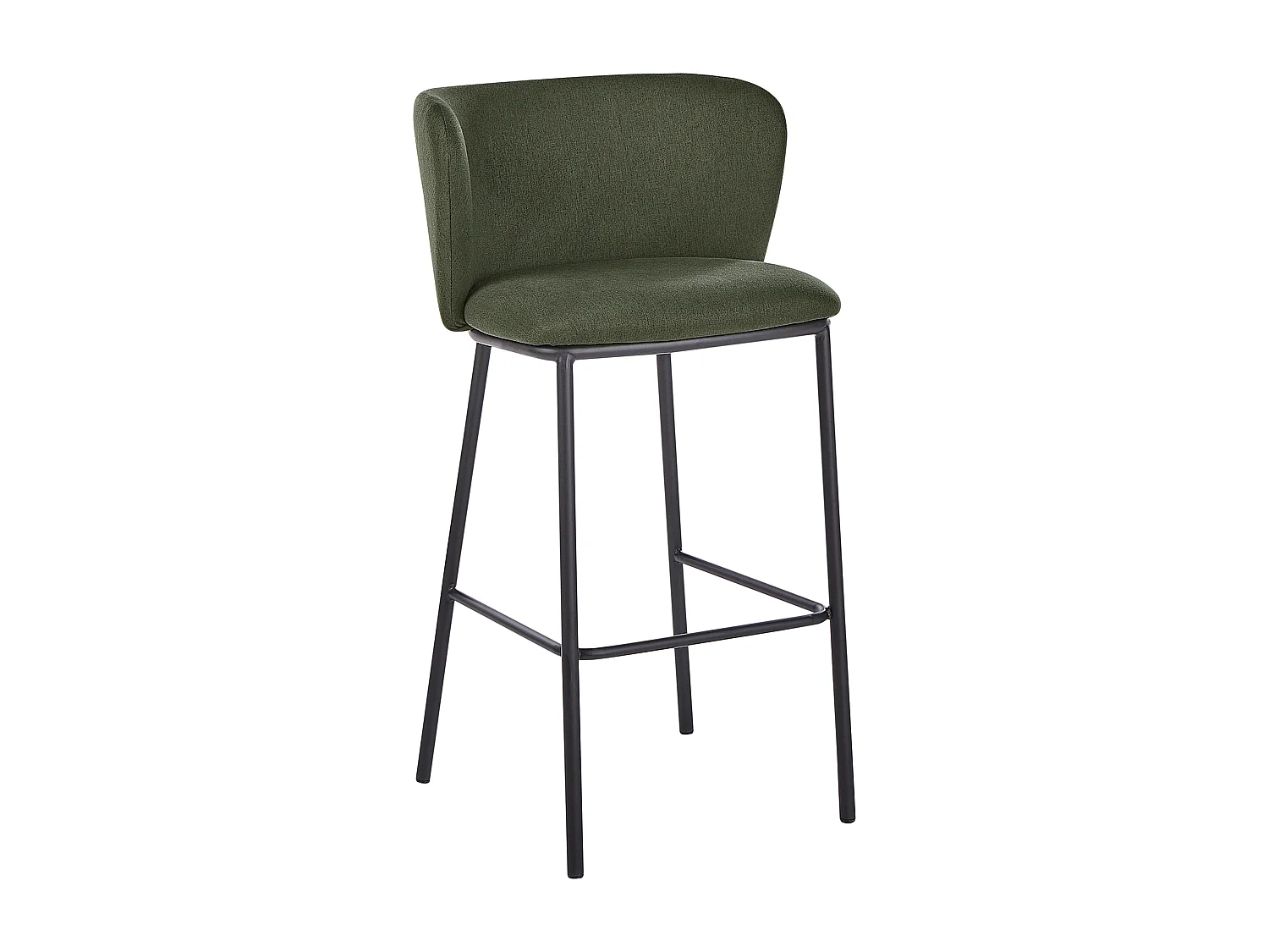 Lot de 2 chaises de bar MINA Vert foncé