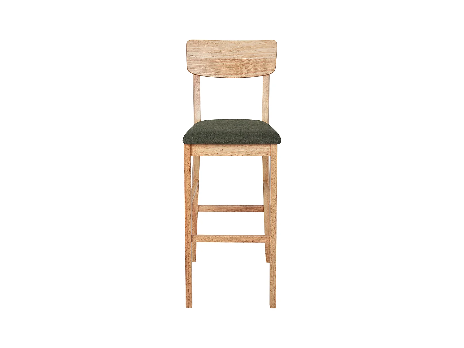 Lot de 2 chaises de bar AMBLER Marron clair/ Vert