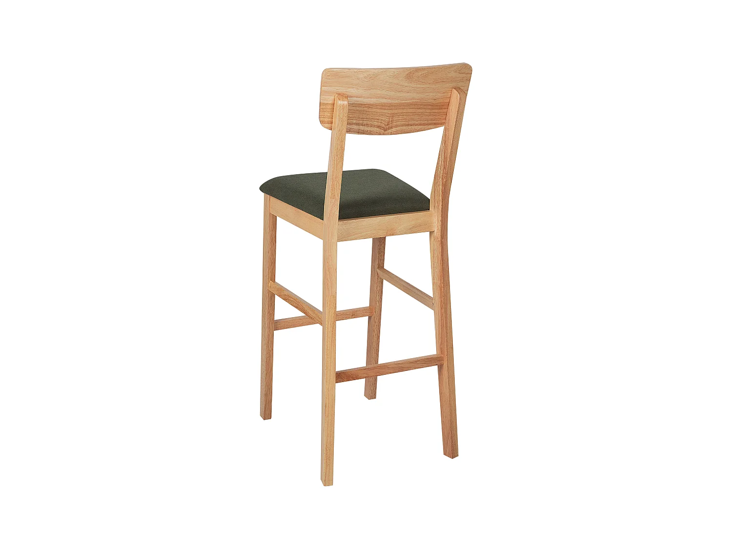 Lot de 2 chaises de bar AMBLER Marron clair/ Vert