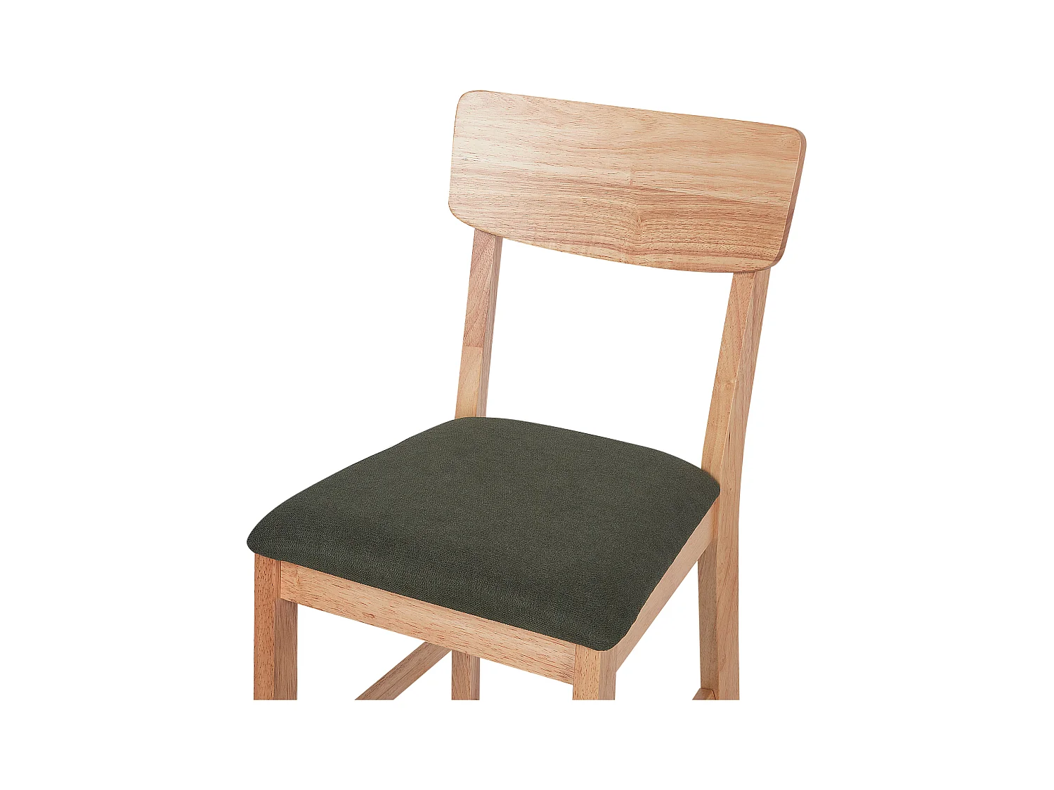 Lot de 2 chaises de bar AMBLER Marron clair/ Vert