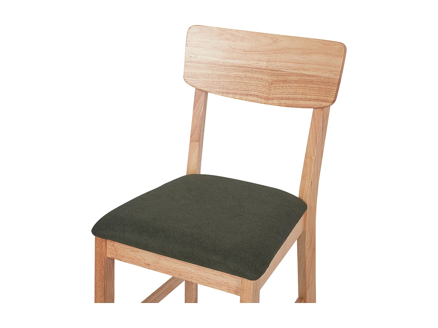 Lot de 2 chaises de bar AMBLER Marron clair/vert