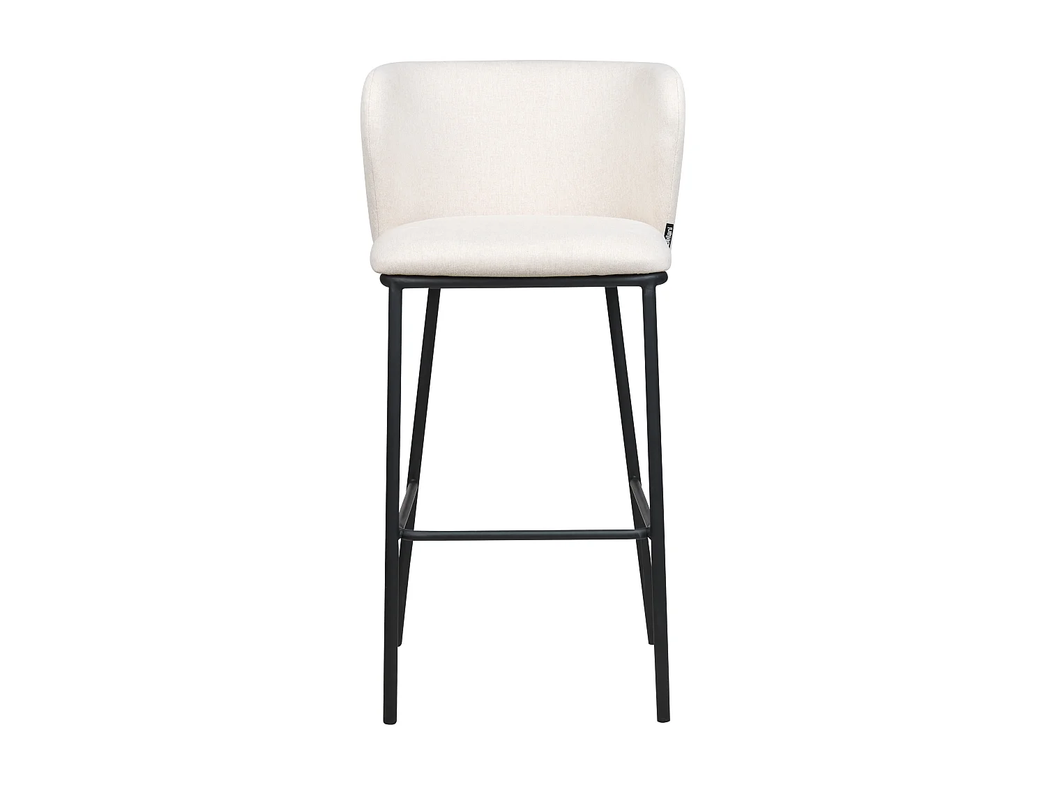 Set van 2 barstoelen MINA Gebroken wit