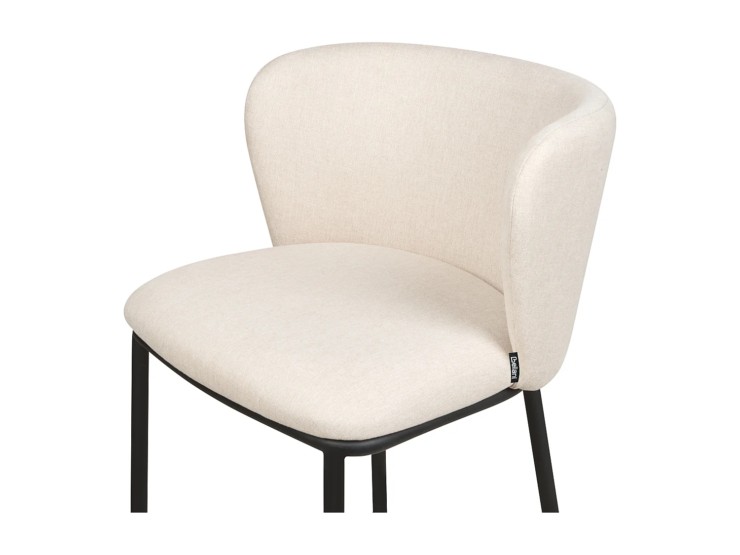 Lot de 2 chaises de bar MINA Blanc cassé