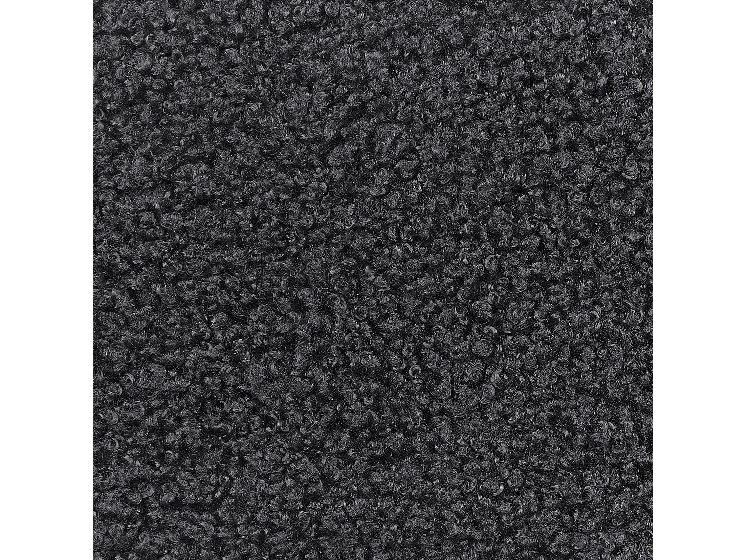 Lot de 2 chaises de bar ALLISON Bouclé Noir