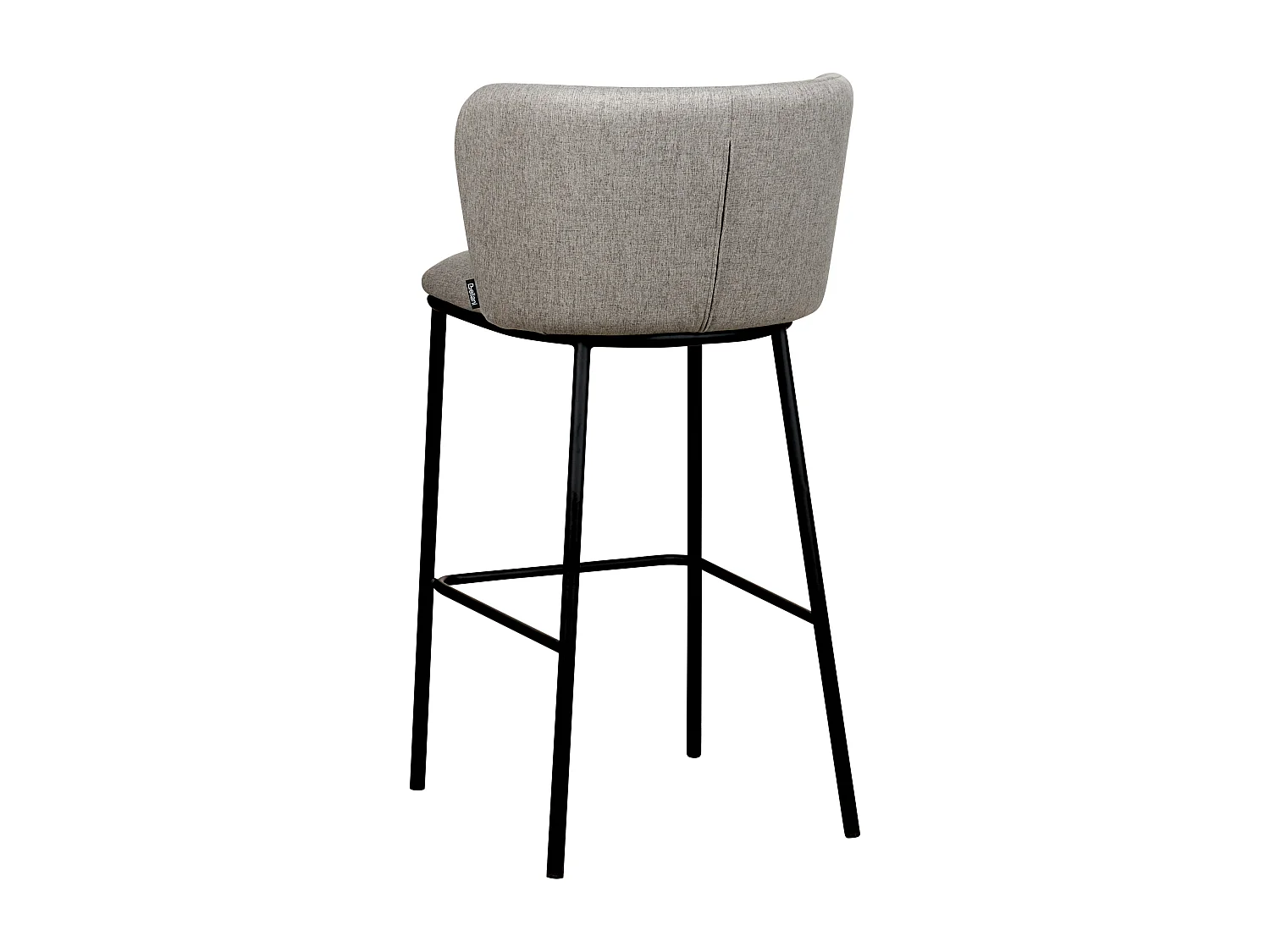 Lot de 2 chaises de bar MINA Gris