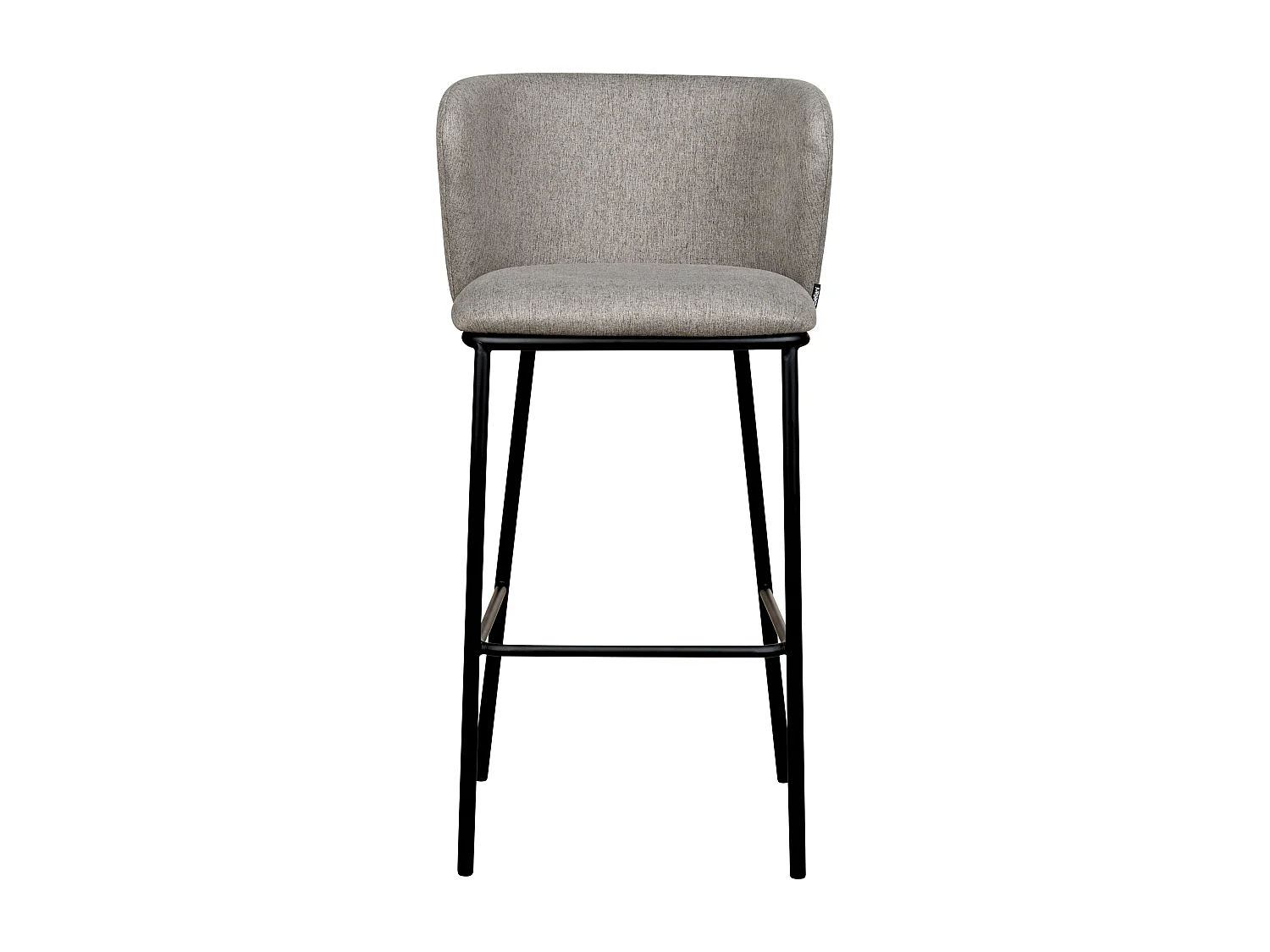 Lot de 2 chaises de bar MINA Gris