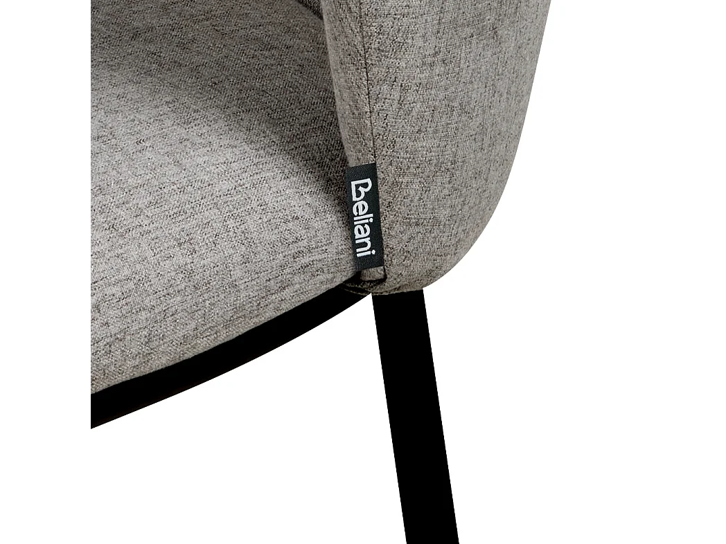 Lot de 2 chaises de bar MINA Gris