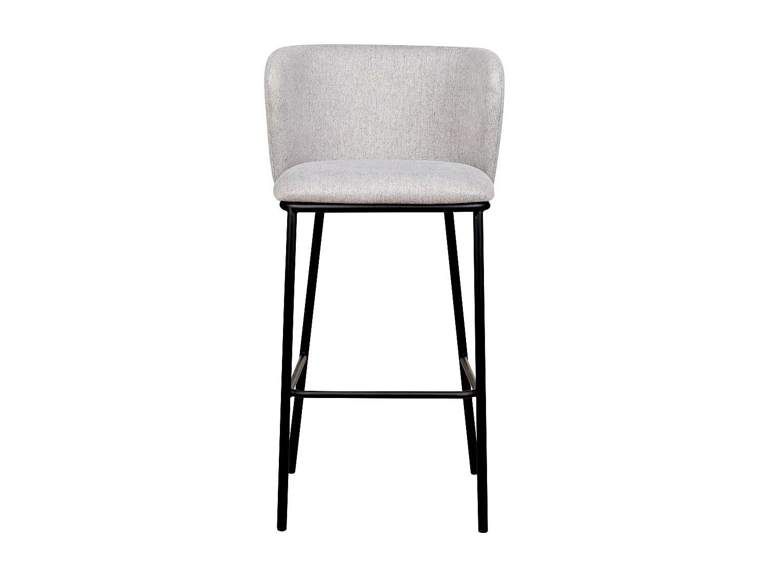 Lot de 2 chaises de bar MINA Gris
