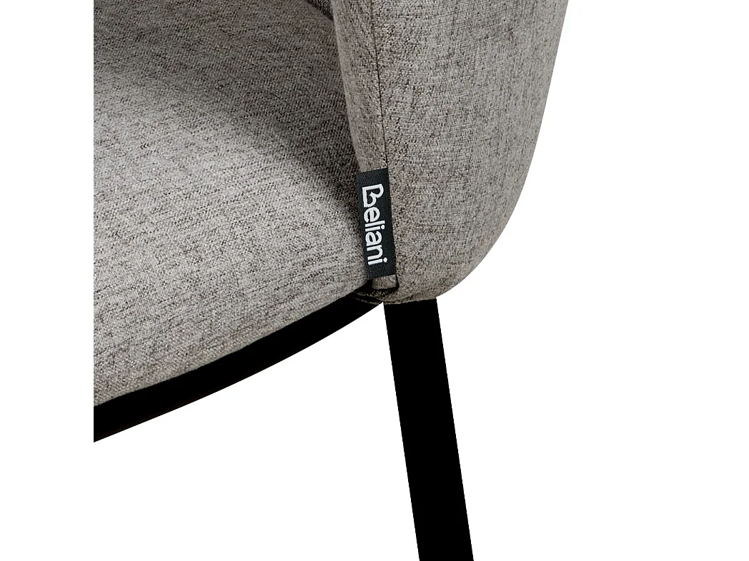 Lot de 2 chaises de bar MINA Gris