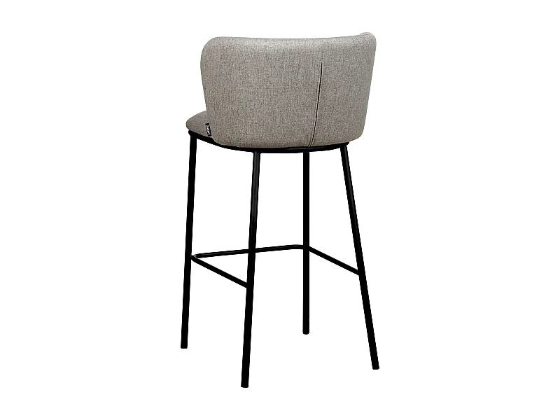 Lot de 2 chaises de bar MINA Gris