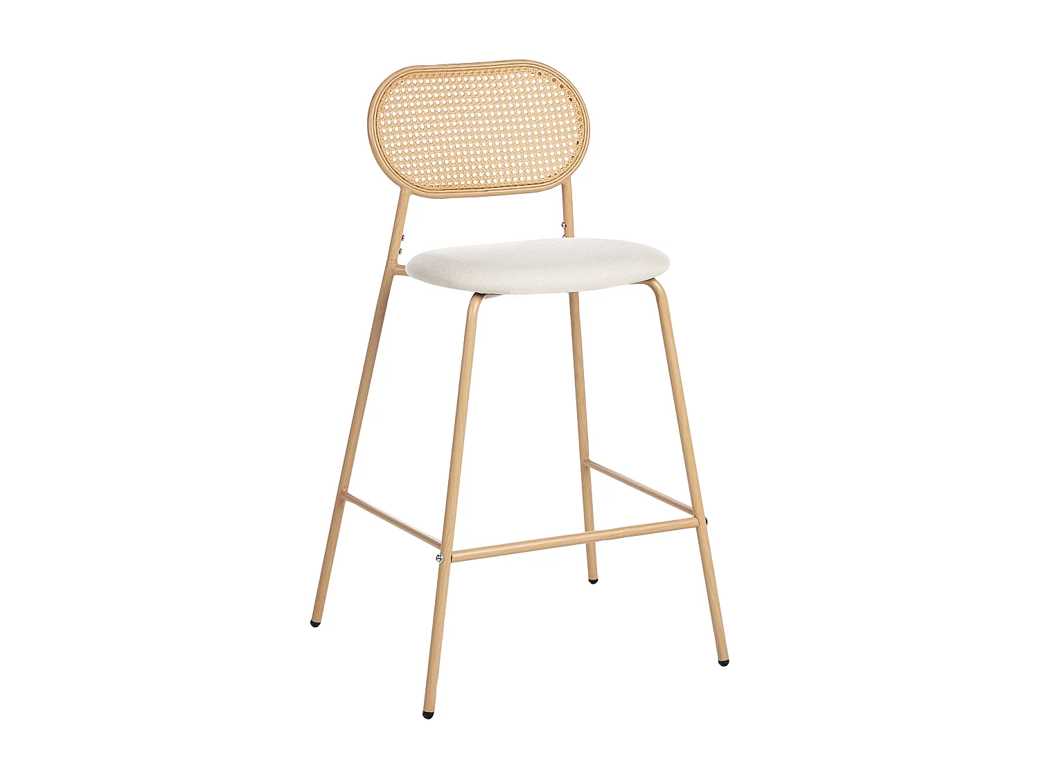 Set van 2 barstoelen ADAVER Lichtbruin