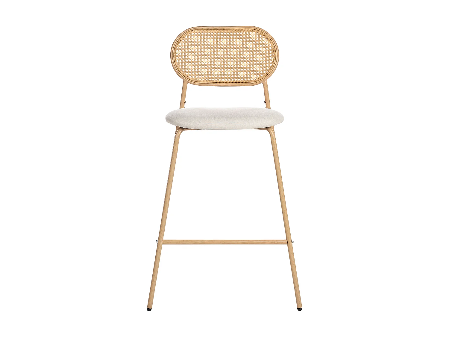 Set van 2 barstoelen ADAVER Lichtbruin