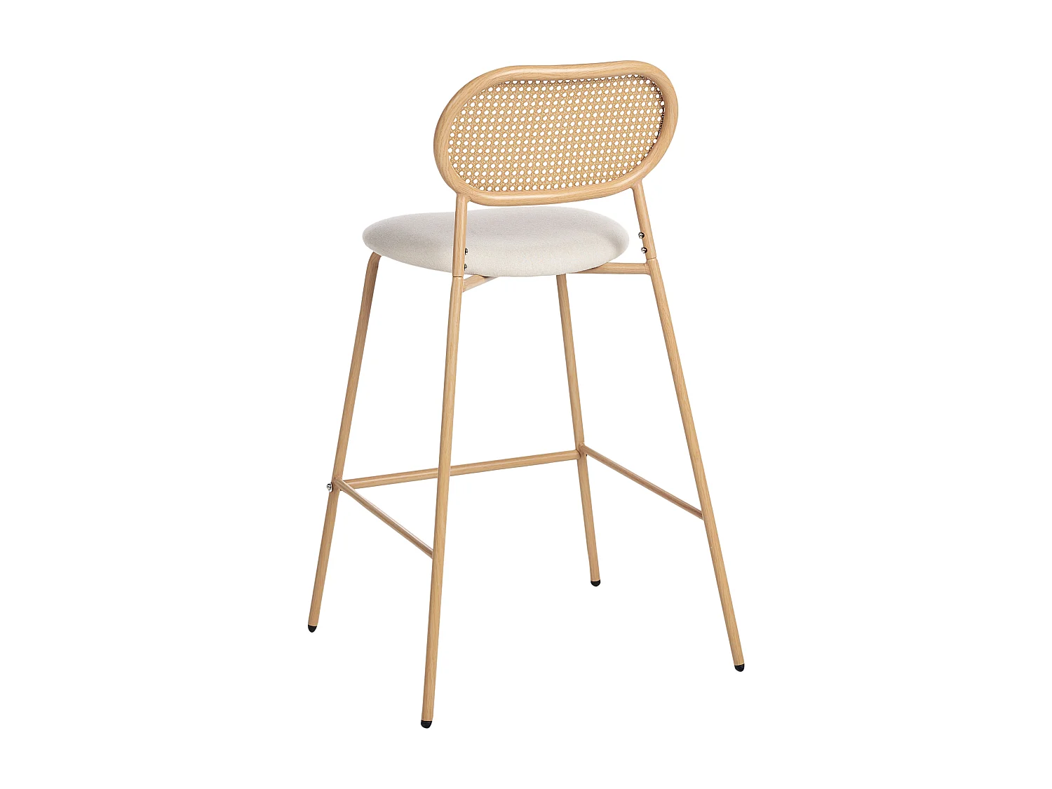 Set van 2 barstoelen ADAVER Lichtbruin
