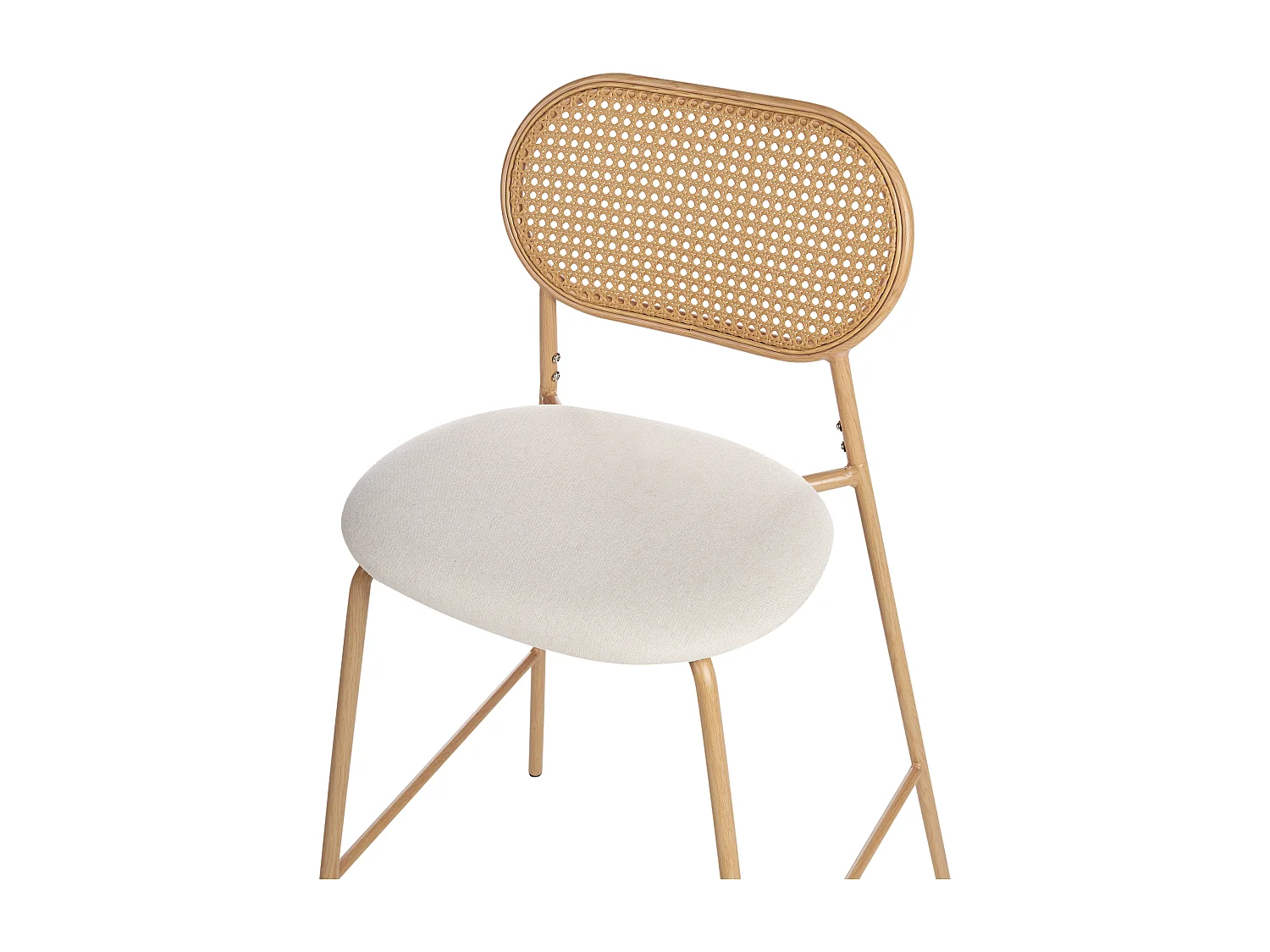 Set van 2 barstoelen ADAVER Lichtbruin
