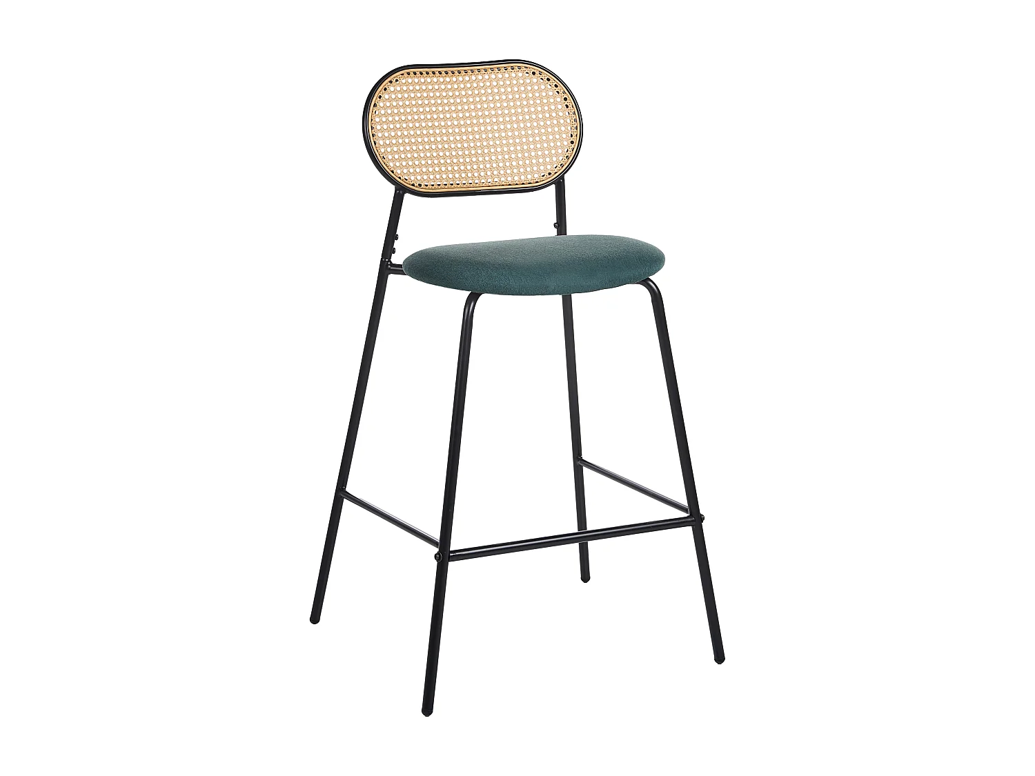 Conjunto de 2 bancos de bar ADAVER Preto