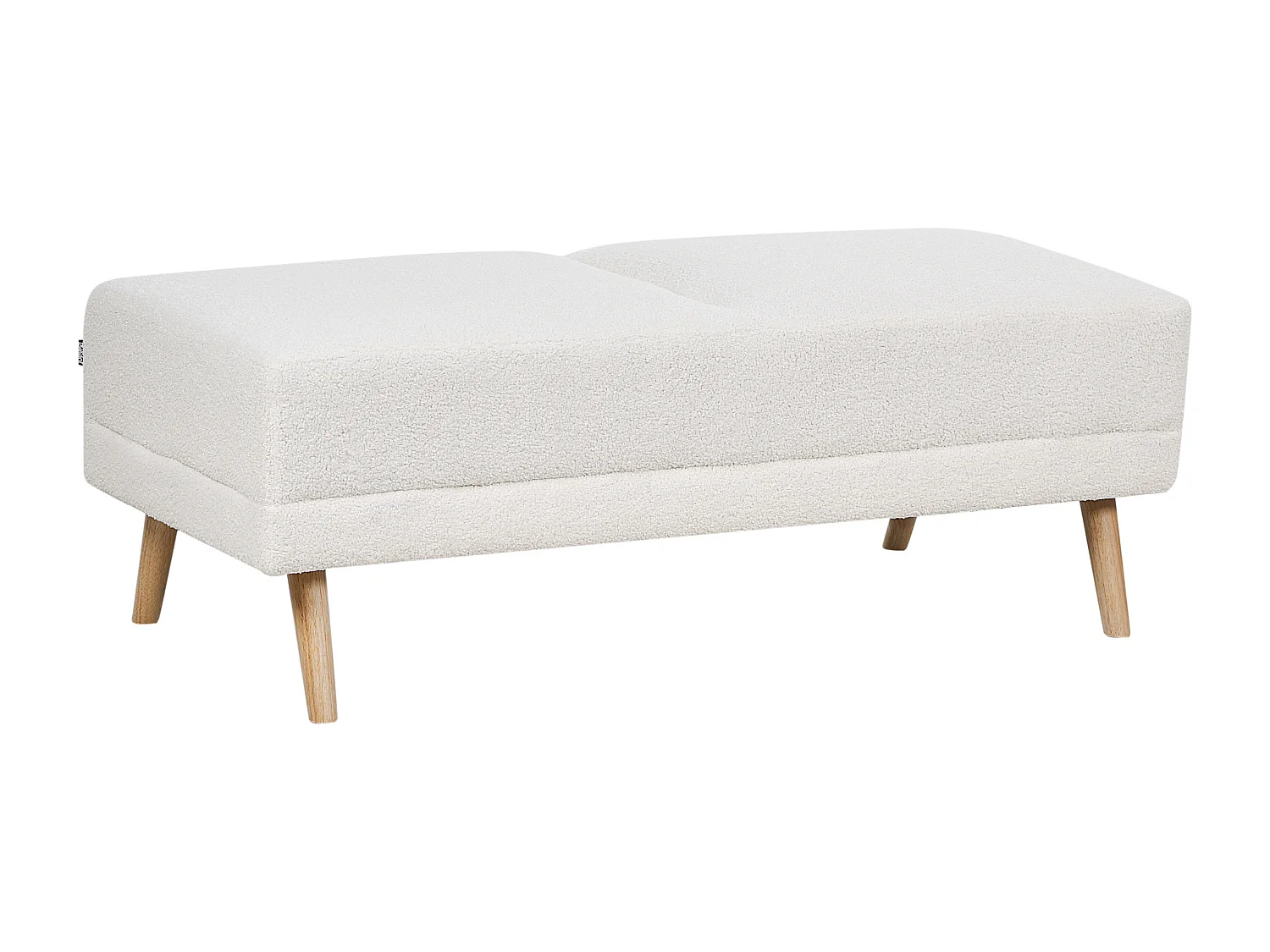 Otomana FLORLI Boucle Złamana biel