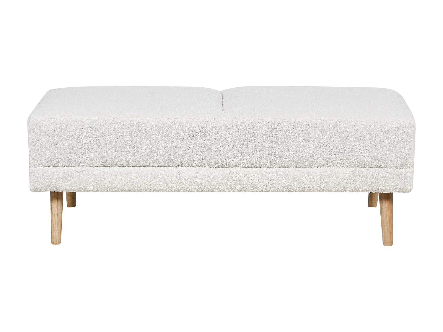 Otomana FLORLI Boucle Złamana biel