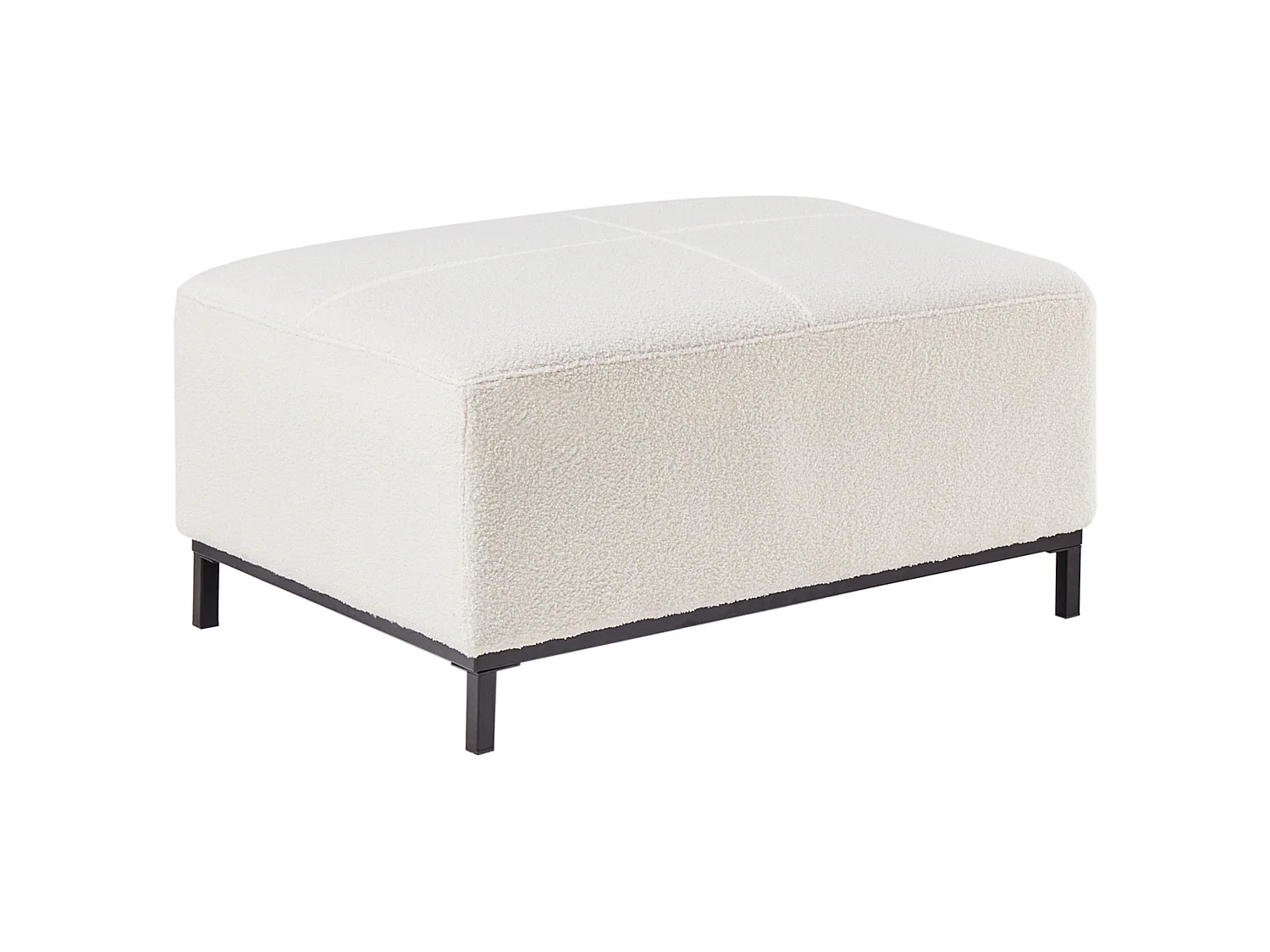 Ottomana OSLO Bouclé Bianco