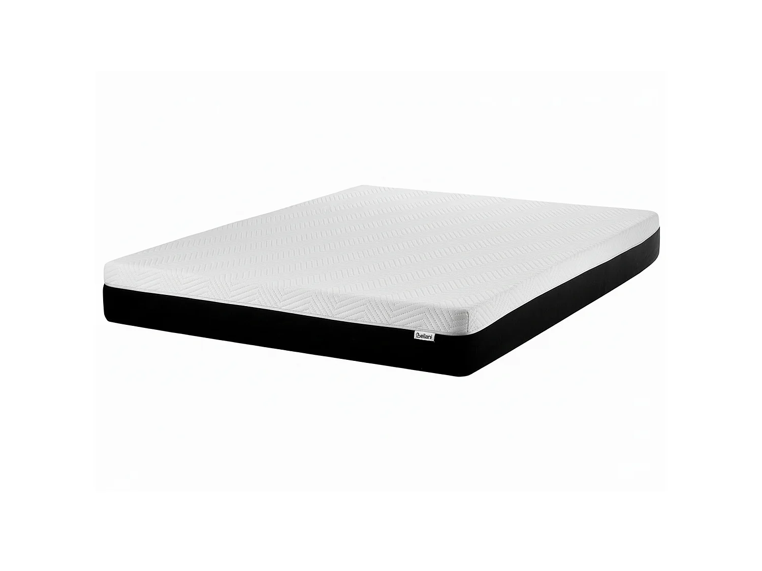 Matelas double en mousse de latex moyenne avec housse amovible 160 x 200 cm COZY