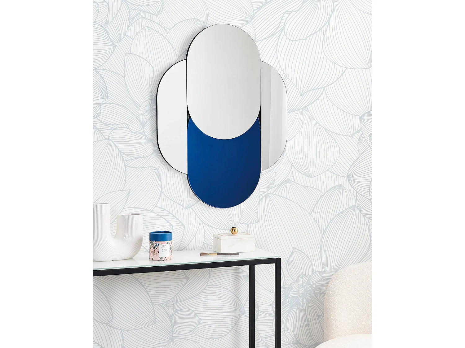 Espelho CHAILLON 60 cm 80 cm Azul