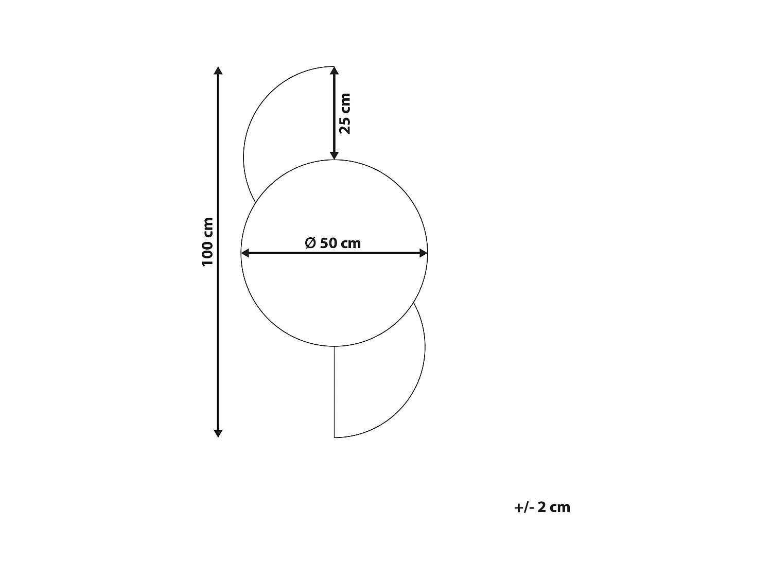 Wandspiegel SEUZEY 50 cm 100 cm Paars