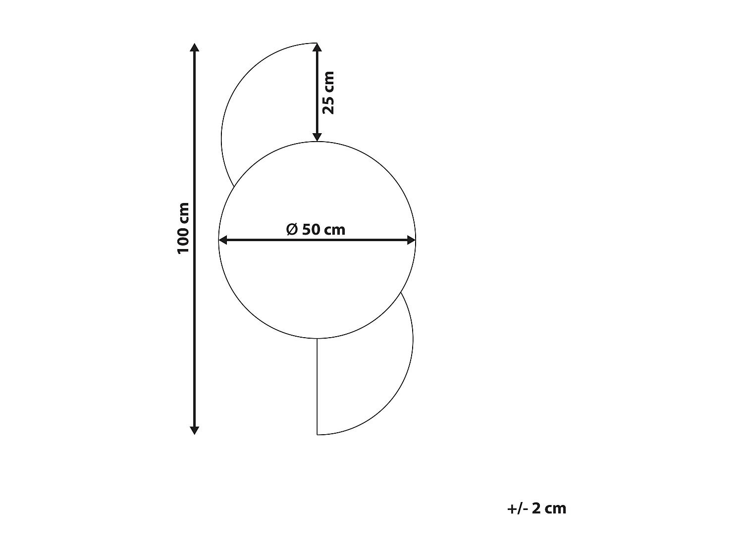 Lustro ścienne SEUZEY 50 cm 100 cm Fioletowy