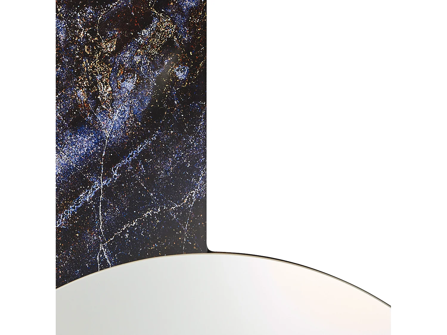 Lustro ścienne SEUZEY 50 cm 100 cm Fioletowy