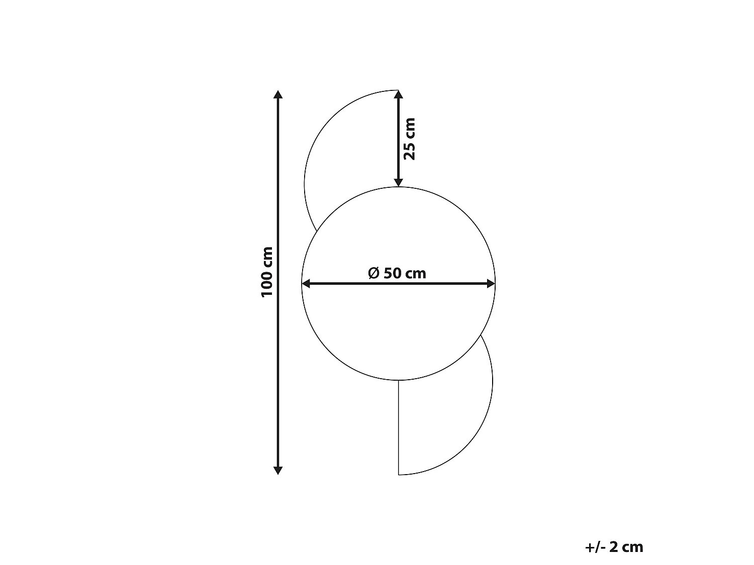 Wandspiegel SEUZEY 50 cm 100 cm Paars