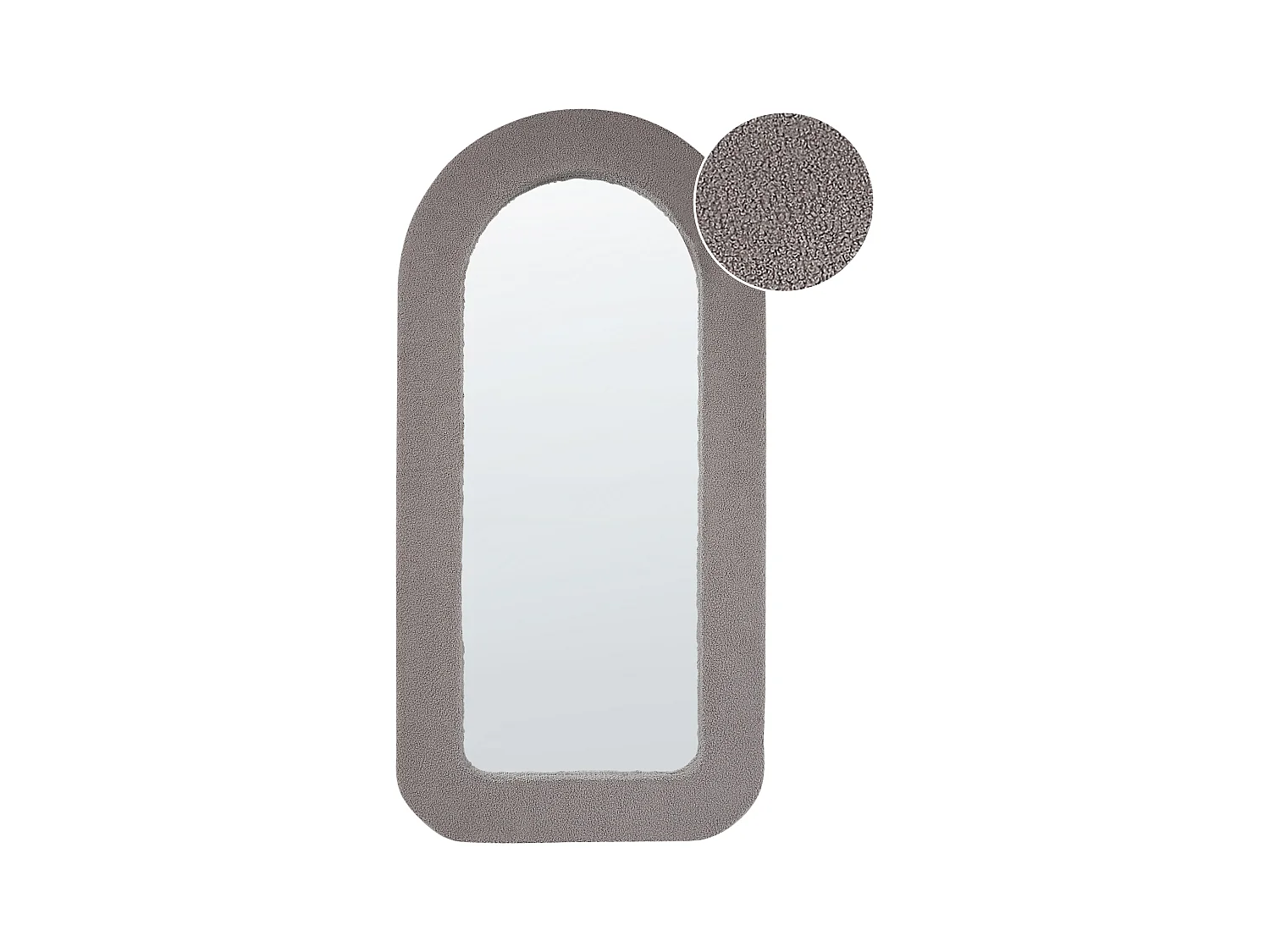 Miroir CERVON 60 cm 120 cm Bouclé Taupe