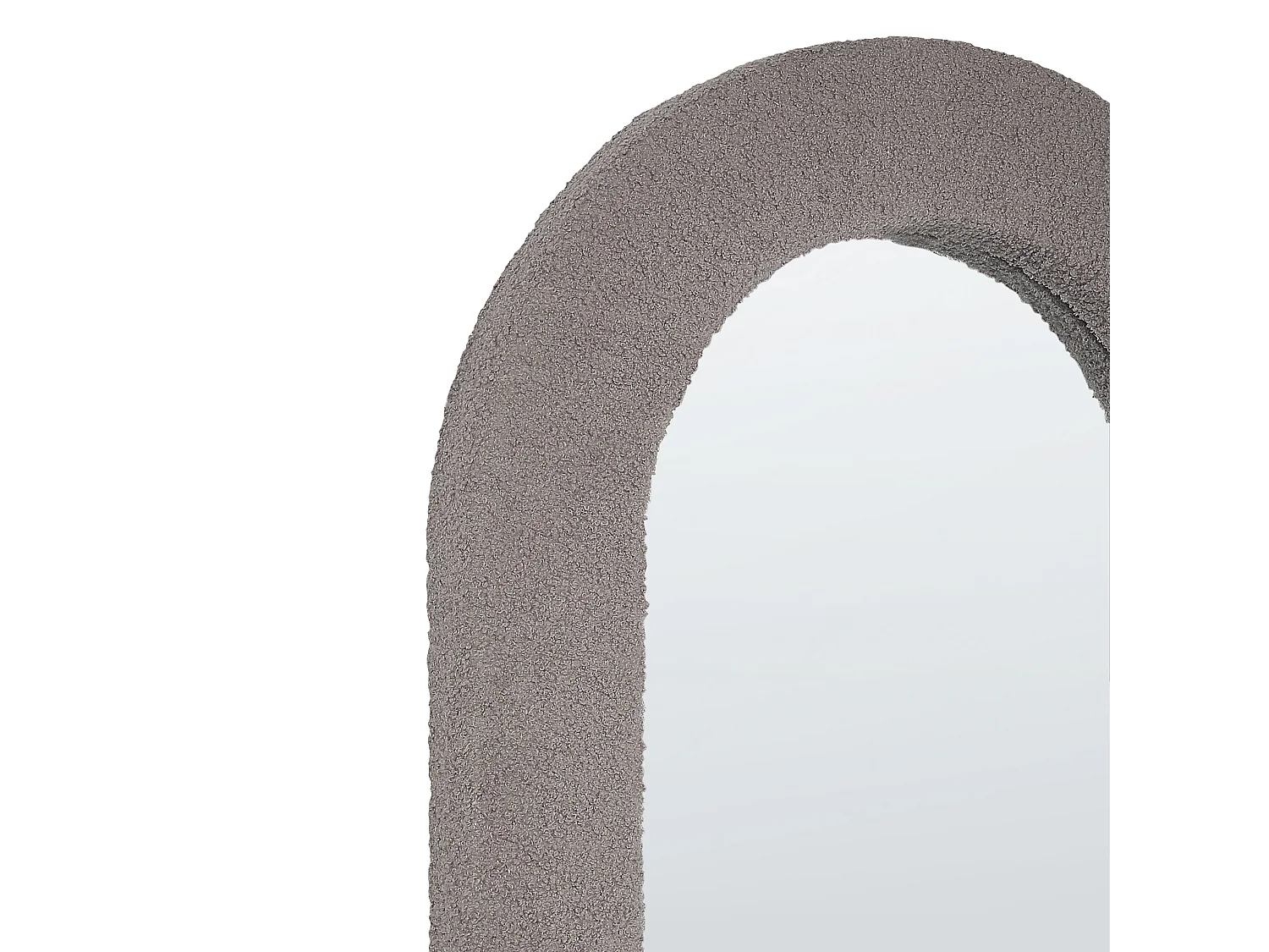Miroir CERVON 60 cm 120 cm Bouclé Taupe
