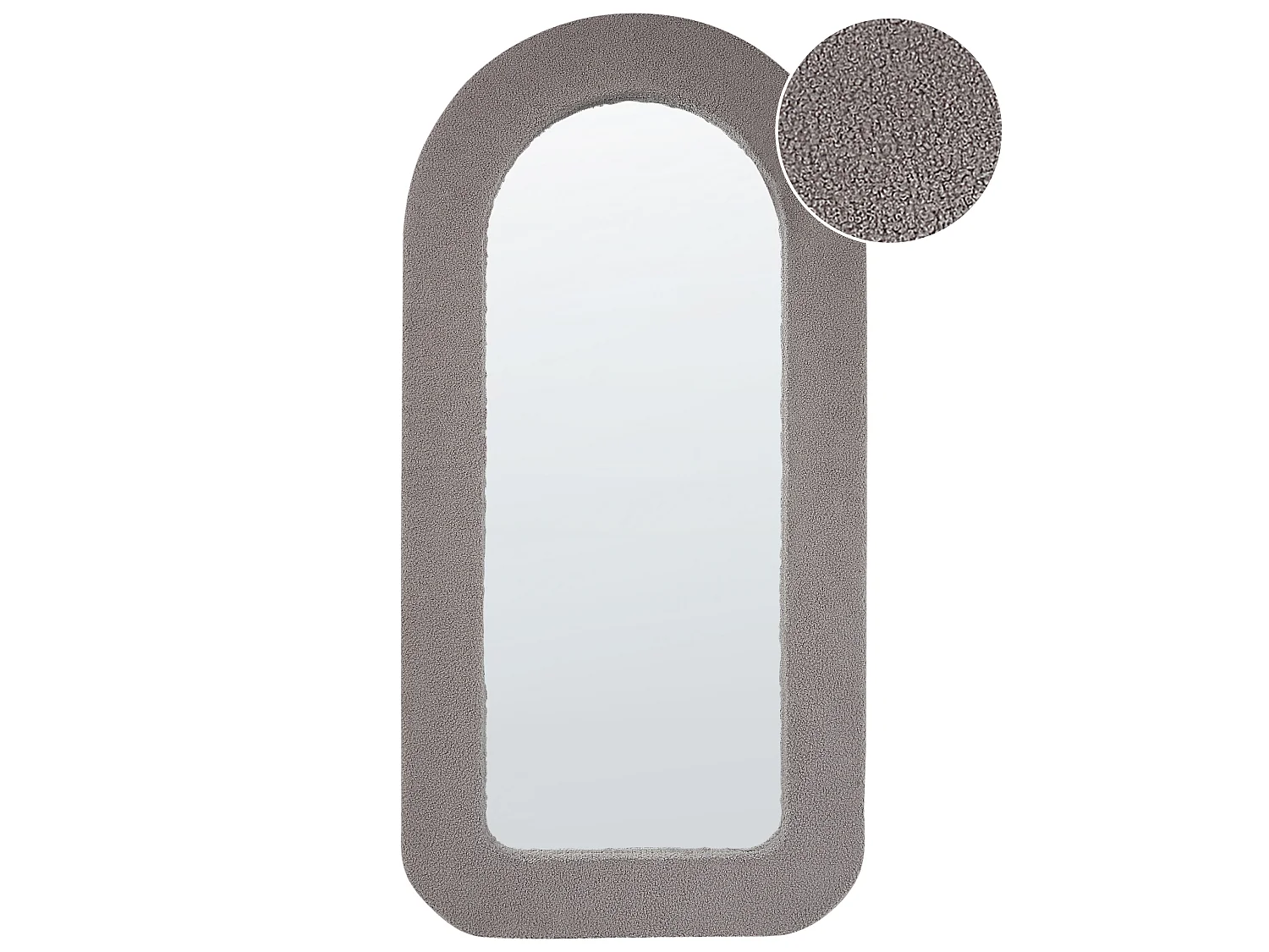 Miroir CERVON 60 cm 120 cm Bouclé Taupe